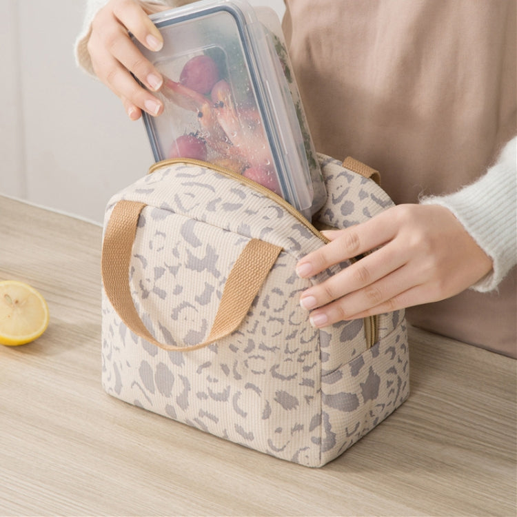 Ink Pattern Insulated Lunch Bag Lunch Box Bag Outdoor Travel Ice Pack Picnic Bag(Blue)