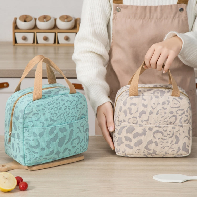 Ink Pattern Insulated Lunch Bag Lunch Box Bag Outdoor Travel Ice Pack Picnic Bag(Blue)