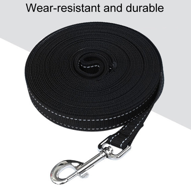 20m Pet Tracking Towing Leash Multifunctional Dog Walking Leashes(Black)