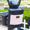 Electric Bike Riding Hanging Bag Large Capacity Waterproof Bicycle Front Hanging Bag(Pink)