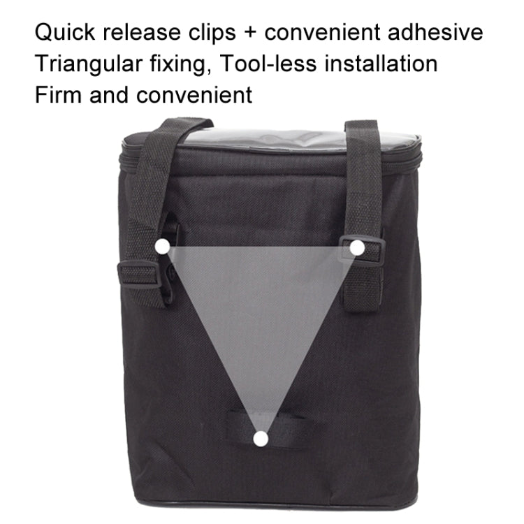 Electric Bike Riding Hanging Bag Large Capacity Waterproof Bicycle Front Hanging Bag(Grey)