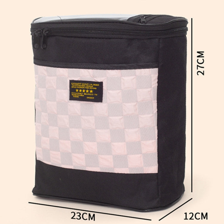 Electric Bike Riding Hanging Bag Large Capacity Waterproof Bicycle Front Hanging Bag(Pink)