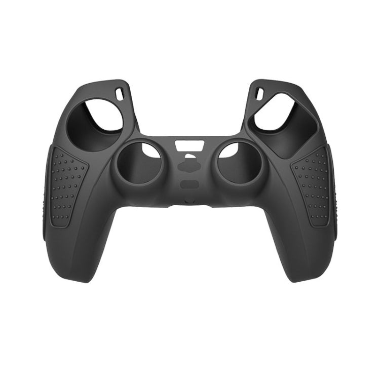 For PS5 Gamepad Silicone Protective Case Anti-Skid Soft Silicone Cover, Color: Black