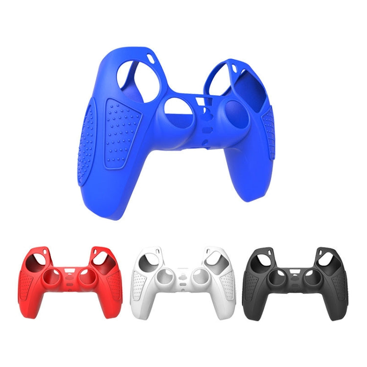 For PS5 Gamepad Silicone Protective Case Anti-Skid Soft Silicone Cover, Color: Blue