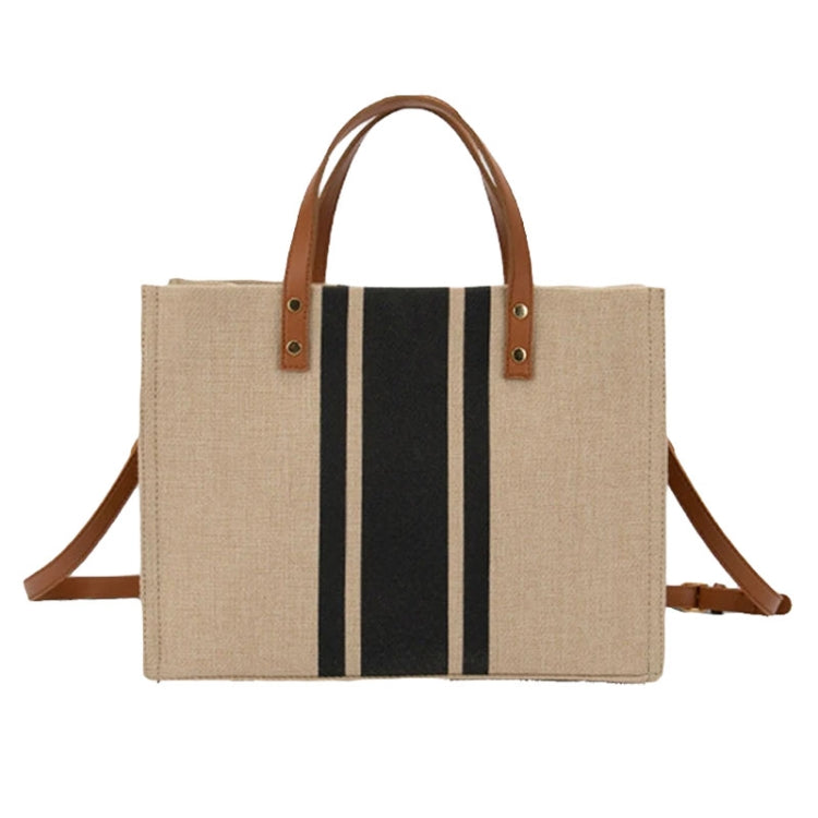 Women Handbag Briefcase Large Capacity Canvas Crossbody Bag, Color: Zipper Model Navy
