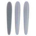 3pcs Cat Tongue Texture Grooming Brush Pet Massage Comb(Grey)