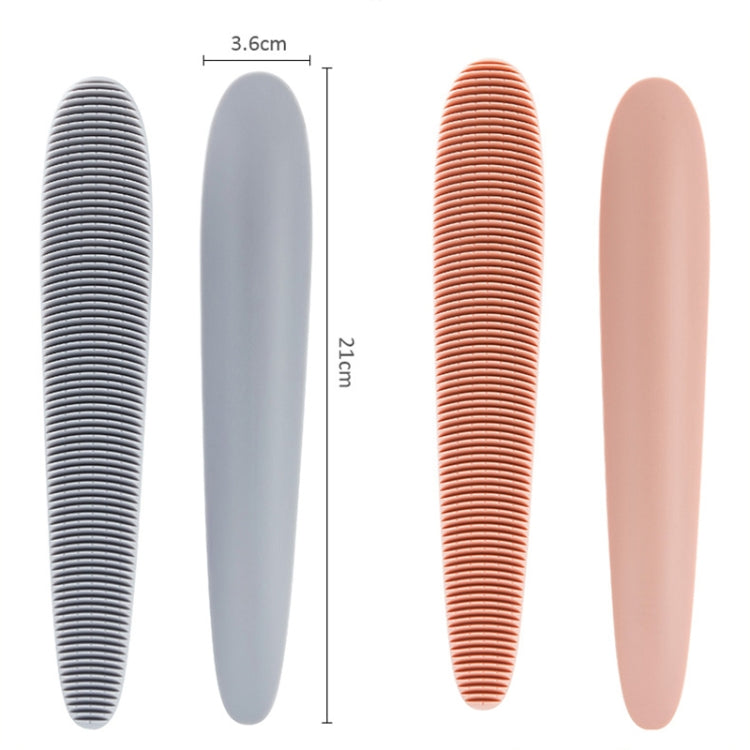 3pcs Cat Tongue Texture Grooming Brush Pet Massage Comb(Grey)