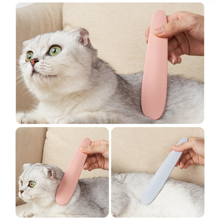 3pcs Cat Tongue Texture Grooming Brush Pet Massage Comb(Grey)