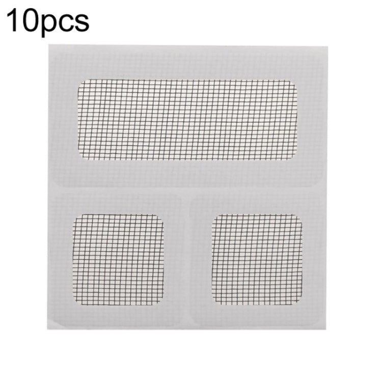 10pcs Household Floor Drain Stickers Anti-Mosquito Stickers For Screens Window Screen Hole Repair Subsidies(3 Rectangle Structure)