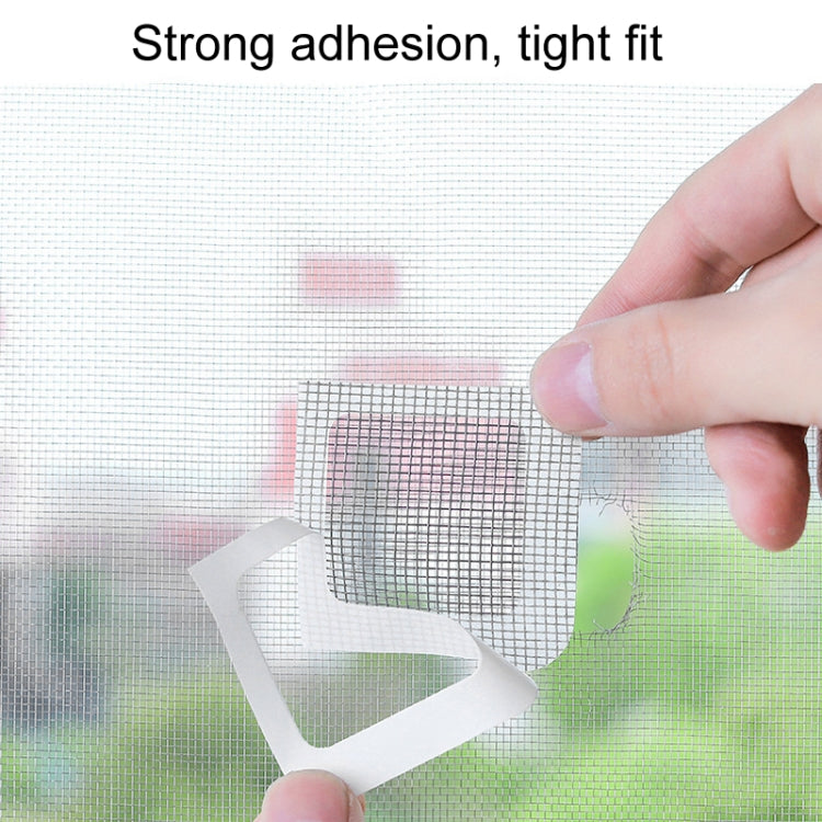 10pcs Household Floor Drain Stickers Anti-Mosquito Stickers For Screens Window Screen Hole Repair Subsidies(3 Rectangle Structure)