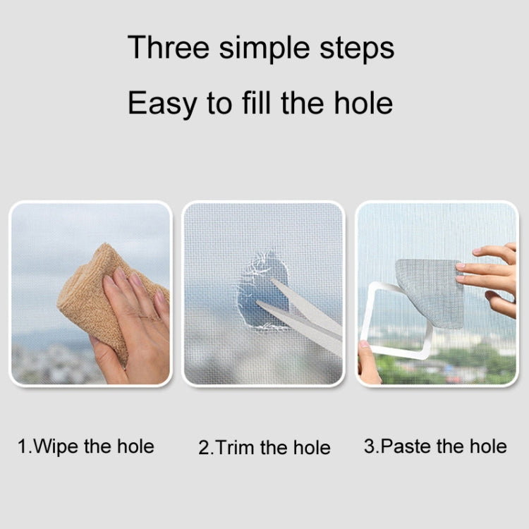 10pcs Household Floor Drain Stickers Anti-Mosquito Stickers For Screens Window Screen Hole Repair Subsidies(The whole Piece)