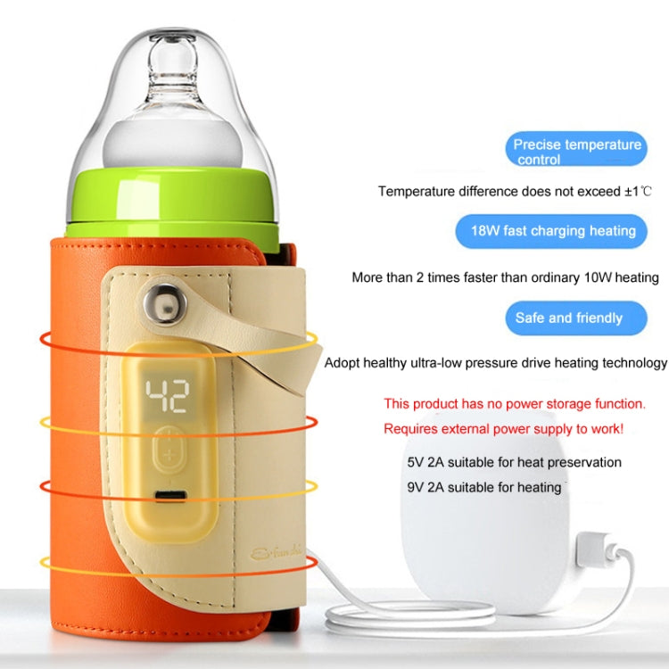 Baby Bottle Warmer Cover Outdoor Portable Milk Water Heater(Green)