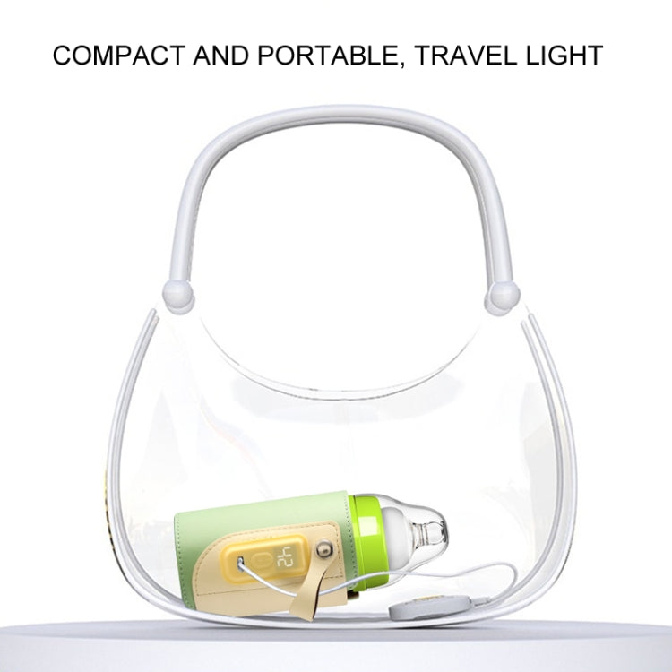 Baby Bottle Warmer Cover Outdoor Portable Milk Water Heater(Orange)