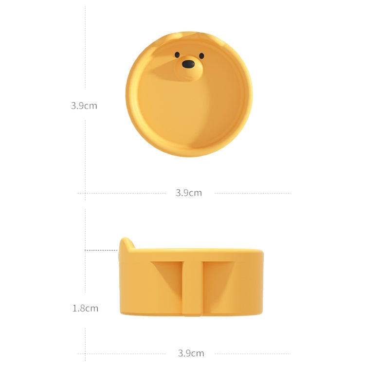 EU Plug Socket Silicone Cover Children Anti-electric Shock and Dustproof Protective Cover(Yellow)