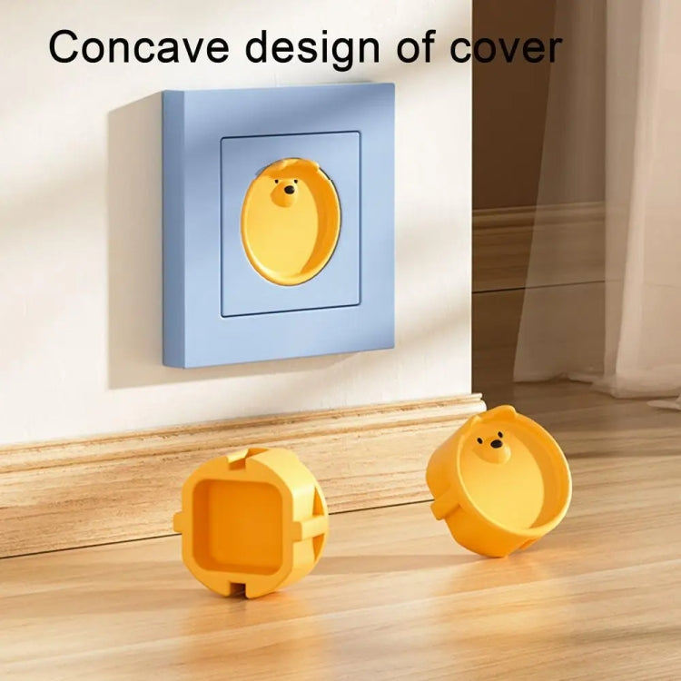 EU Plug Socket Silicone Cover Children Anti-electric Shock and Dustproof Protective Cover(Grey)