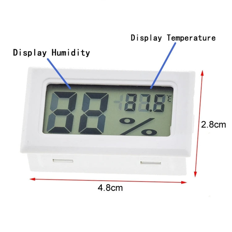 With Probe Digital Thermometer Hygrometer Electronic Temperature Detection Sensor, Model: FY-12 Black