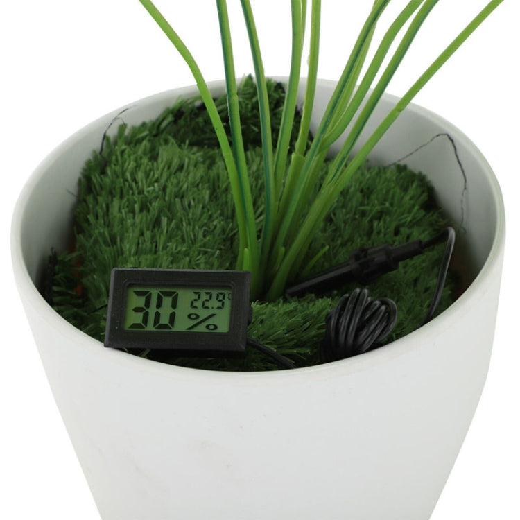 With Probe Digital Thermometer Hygrometer Electronic Temperature Detection Sensor, Model: FY-12 White