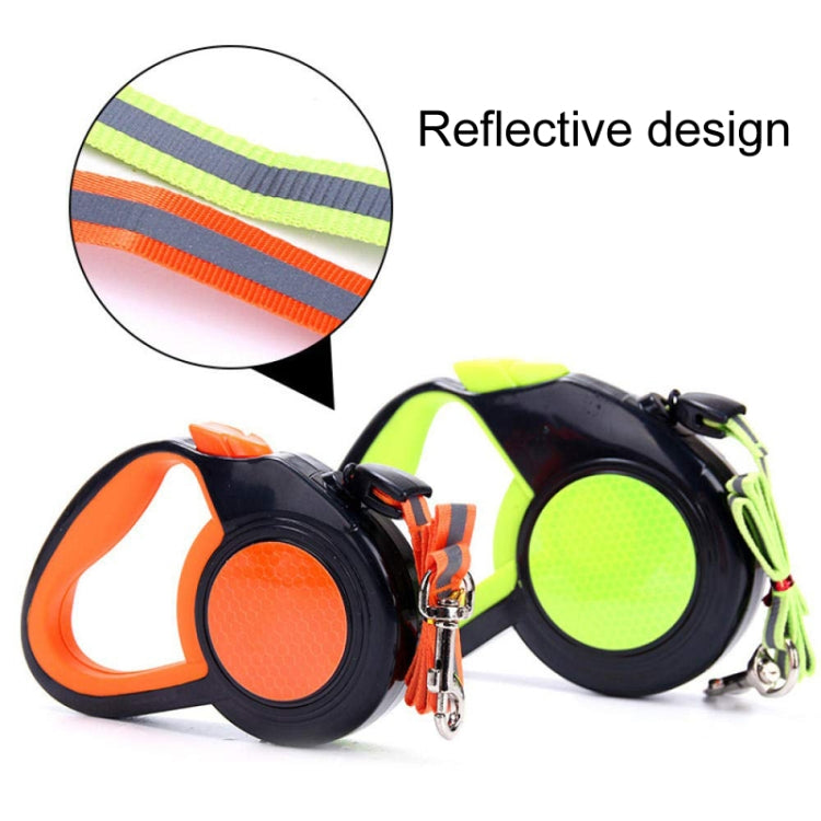 3m Pet Automatic Retractable Towing Leash Night Reflective Dog Walking Tractor(Green)