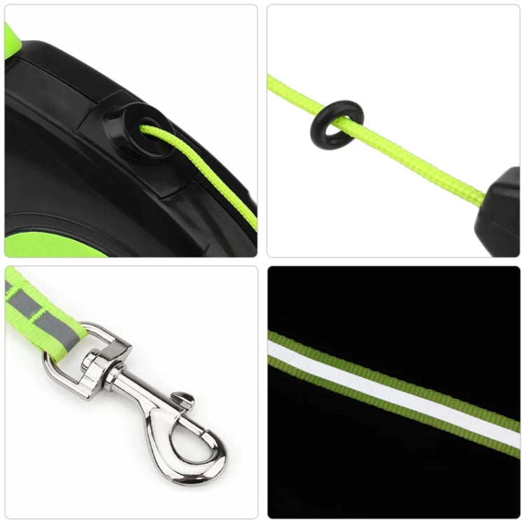 3m Pet Automatic Retractable Towing Leash Night Reflective Dog Walking Tractor(Green)