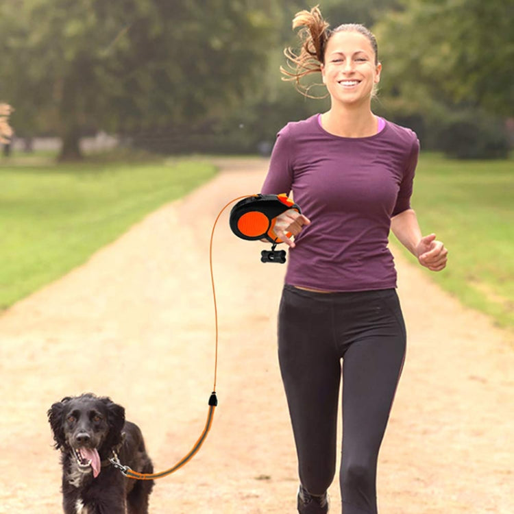 5m Pet Automatic Retractable Towing Leash Night Reflective Dog Walking Tractor(Green)