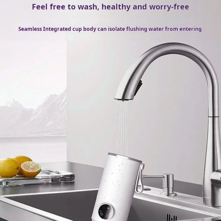 Wireless Milk Warmer Heating Mixing Cup for Coffee / Cereal / Medicine Preparation(White)