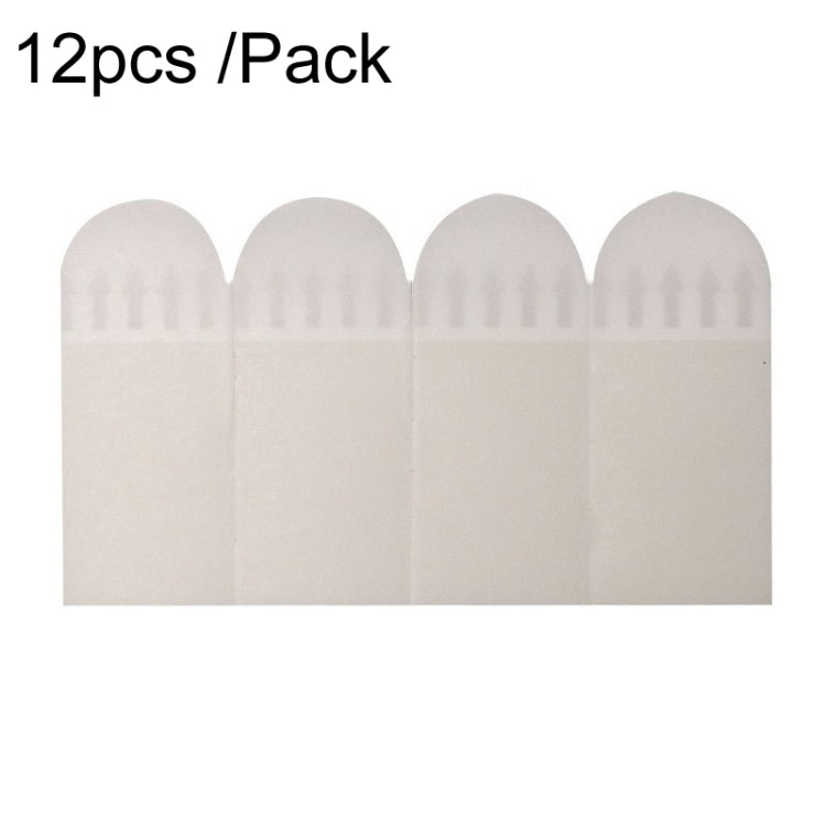 20 x 46mm 12pcs /Pack Strong Stainless Adhesive Removable Sticky Hooks Household Fixing Tearable Backing Stickers