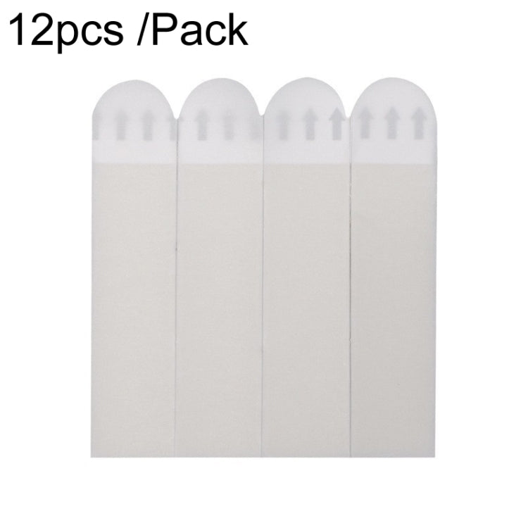 16 x 70mm 12pcs /Pack Strong Stainless Adhesive Removable Sticky Hooks Household Fixing Tearable Backing Stickers