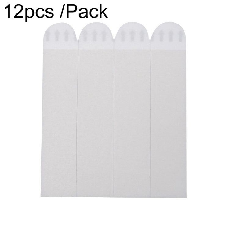 19 x 92mm 12pcs /Pack Strong Stainless Adhesive Removable Sticky Hooks Household Fixing Tearable Backing Stickers