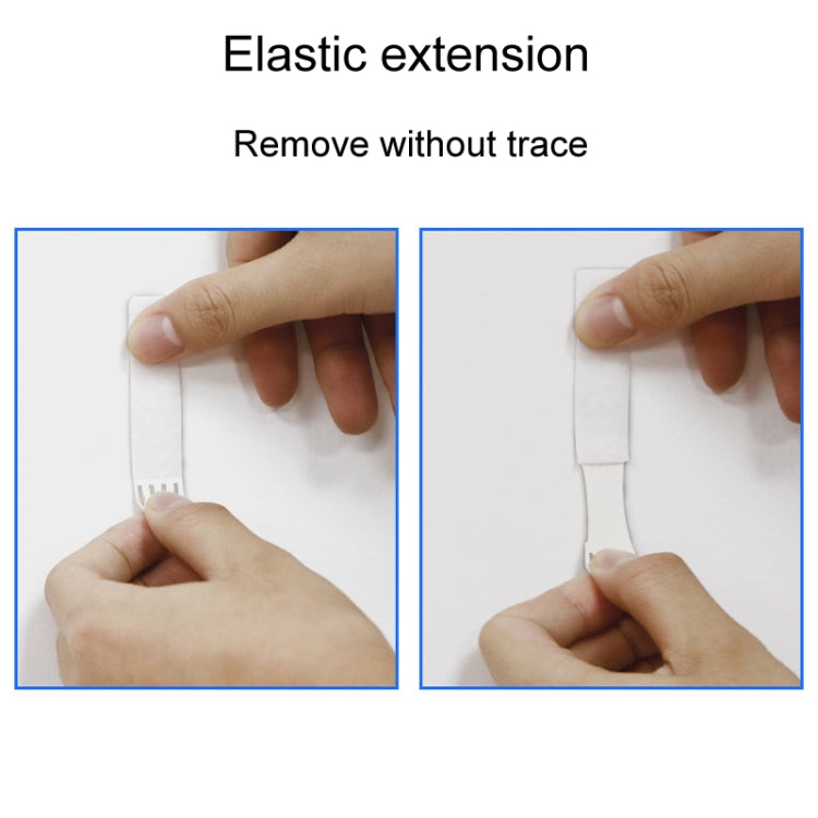 19 x 92mm 12pcs /Pack Strong Stainless Adhesive Removable Sticky Hooks Household Fixing Tearable Backing Stickers