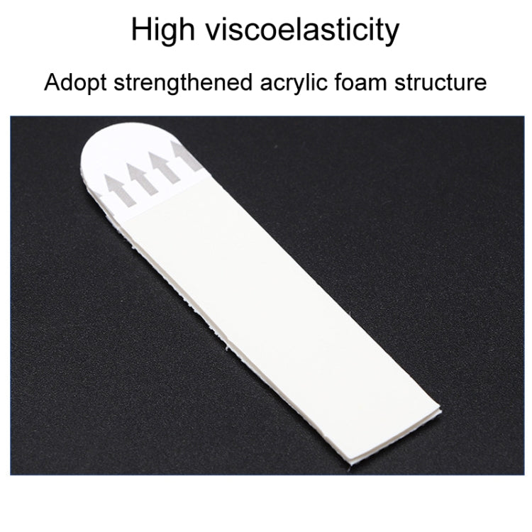 16 x 46mm 12pcs /Pack Strong Stainless Adhesive Removable Sticky Hooks Household Fixing Tearable Backing Stickers