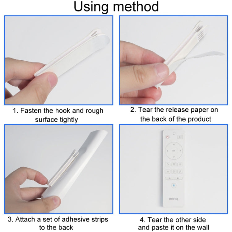 19 x 92mm 12pcs /Pack Strong Stainless Adhesive Removable Sticky Hooks Household Fixing Tearable Backing Stickers