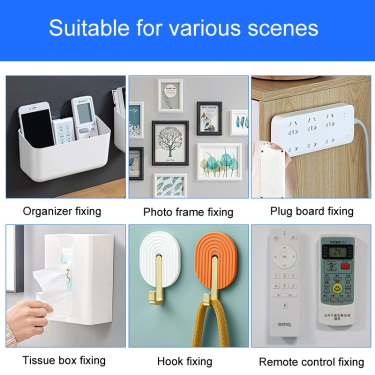 38 x 38mm 12pcs /Pack Strong Stainless Adhesive Removable Sticky Hooks Household Fixing Tearable Backing Stickers