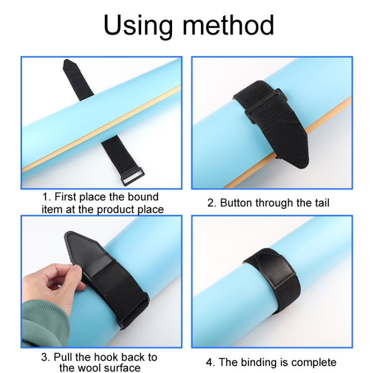 50 x 610mm Elastic No Grip Straps Heavy Duty Storage Release Organizer Tapes