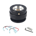 Steering Wheel With Locking Quick Release Booster Pad(Black)