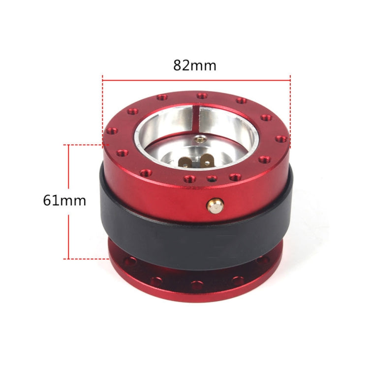 Steering Wheel With Locking Quick Release Booster Pad(Red)