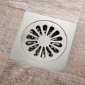 Bathroom Brushed Anti-Return Water, Insect and Odor Resistant Floor Drain(Copper)