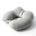 Portable Nap Neck Care Pillow Multifunctional Airplane Travel U-Shaped Pillow, Style: Gray PP Cotton