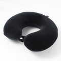 Portable Napping Memory Pillow Multifunctional Airplane Travel U-Shaped Pillow(Black)