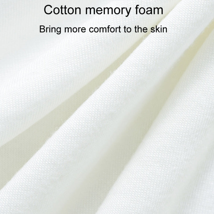 Knitted Cotton U-Shaped Memory Foam Pillow Portable Travel Neck Care Pillow(Black Gray)