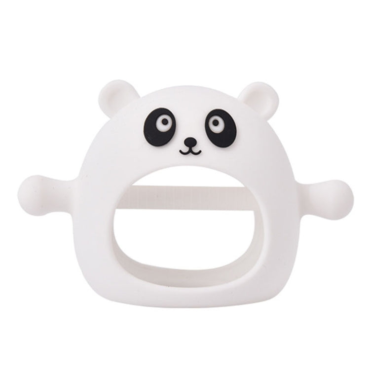 Baby Hand Protector Silicone Gloves Teether Anti Hand Eating Teething Toys(White)