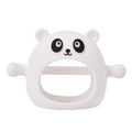 Baby Hand Protector Silicone Gloves Teether Anti Hand Eating Teething Toys(White)