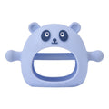 Baby Hand Protector Silicone Gloves Teether Anti Hand Eating Teething Toys(Blue)