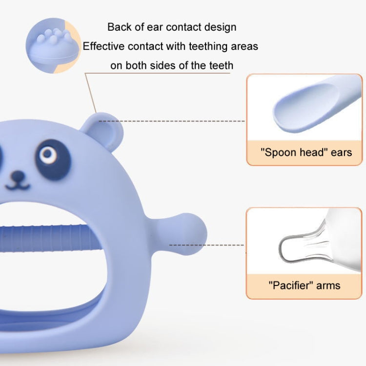 Baby Hand Protector Silicone Gloves Teether Anti Hand Eating Teething Toys(White)