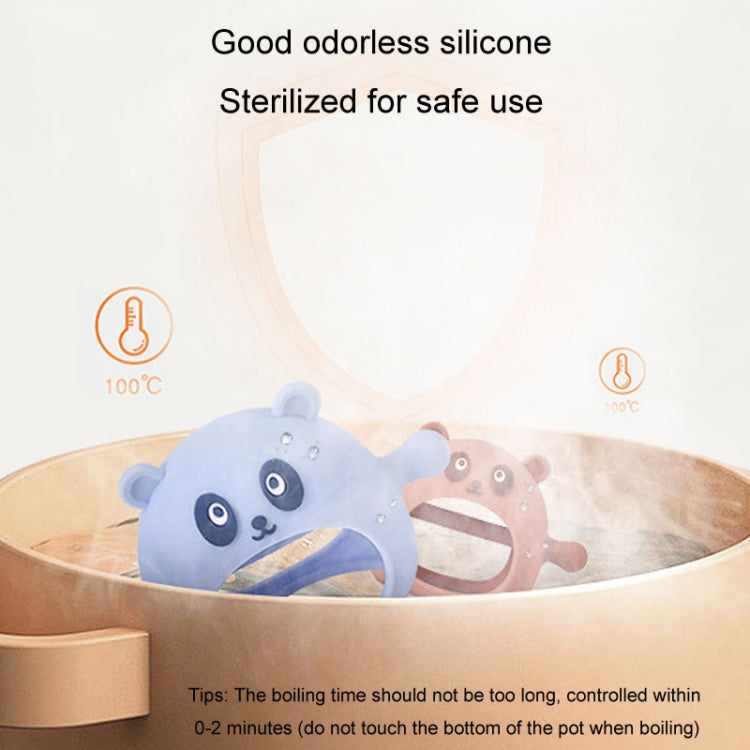 Baby Hand Protector Silicone Gloves Teether Anti Hand Eating Teething Toys(White)