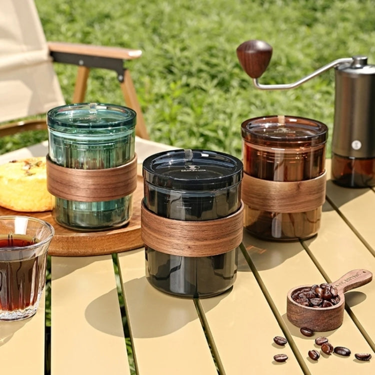 3 In 1 Pour Over Coffee Maker with Filter Cup for Camping Travel Office With Bag Aqua Green