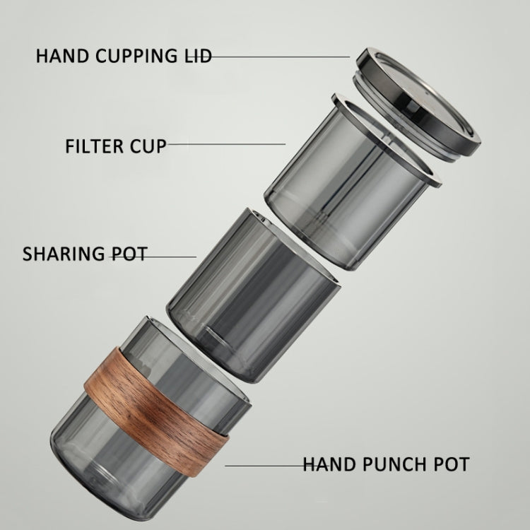 3 In 1 Pour Over Coffee Maker with Filter Cup for Camping Travel Office With Bag Aqua Green