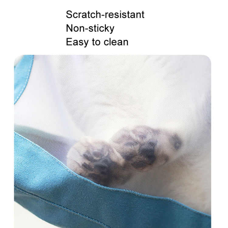Handheld Large Capacity Breathable Exposed Canvas Cat Bag Outdoor Portable Pet Bag(Green)