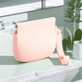 Silicone Elastic Coin Pouch Tie Handle Clasp Coin Storage Bag(Pink)
