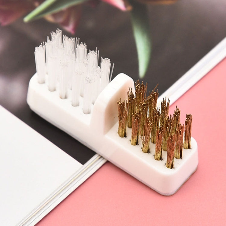 Nail Polish Machine Grinder Cleaning Brush Manicure Drill Bit Steel Wire Brush