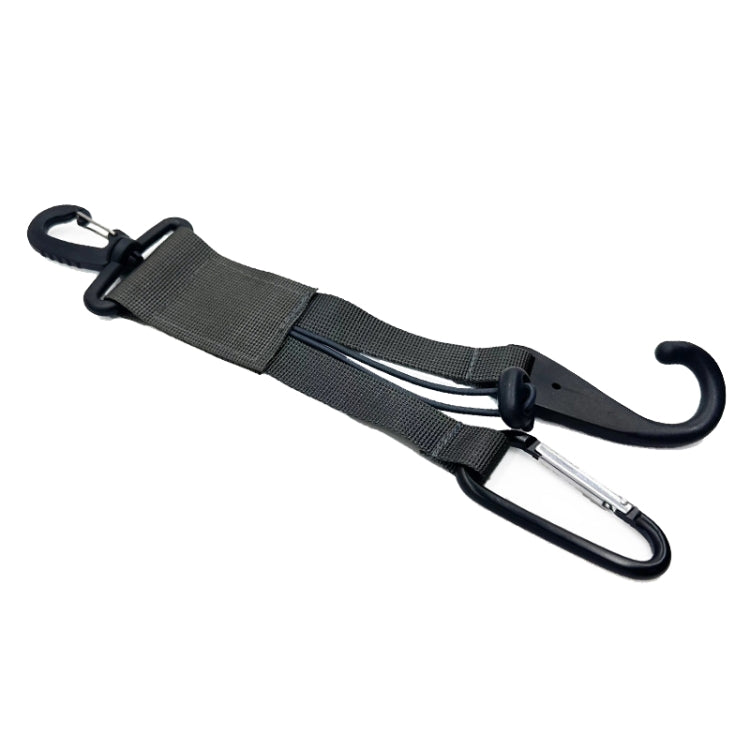 Multifunctional Strapping Hook Buckle Portable Packing Hook Webbing(Black)